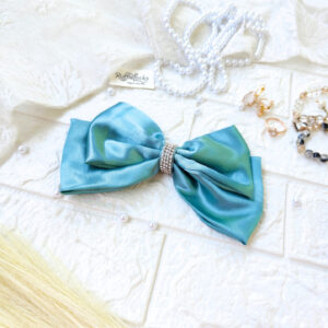 Turquoise Blue Two Layer Hair Bow