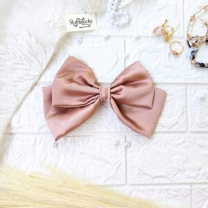 Hazelnut 2 layer hair bow