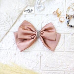 Hazelnut 2 layer hair bow
