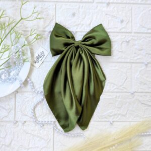 Avocado Green tail bow