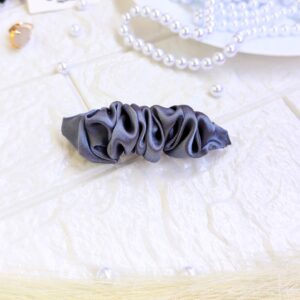 Dark Grey French Barrette hair clips