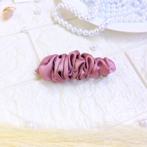 Shimmering Pink French Barrette hair clips