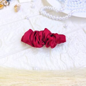 Maroon French Barrette hair clips
