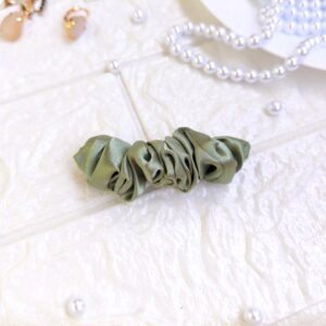 Olive Green French Barrette hair clips