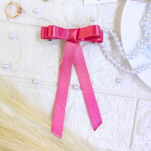 Flamingo Pink Ribbon Bow
