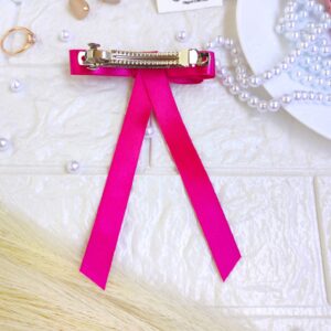 Magenta Pink Ribbon Hair Bow