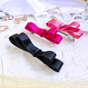 Ribbon hair bow pack of 3 without tail