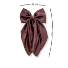 Brown tail hair bow
