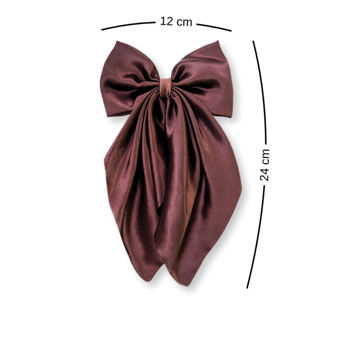 Brown tail hair bow