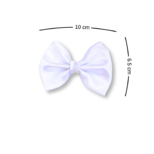 white small hair bow
