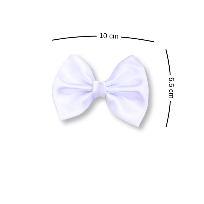white small hair bow