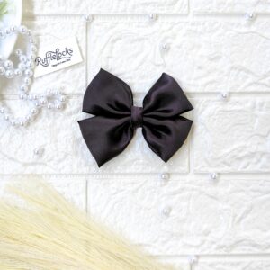 Black Small hair Bow Clips