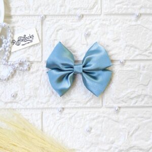 Turquoise Blue Small hair Bow Clips
