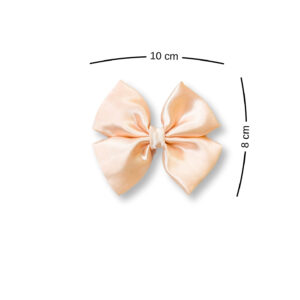 Cream Small hair bow