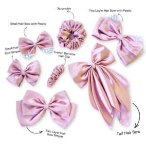 Shimmering pink hair accessories combo