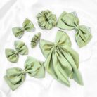 Olive green hair accessories combo