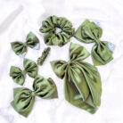 Avocado green hair accessories combo