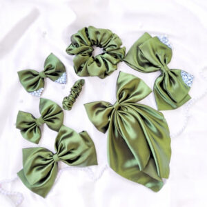 Avocado green hair accessories combo