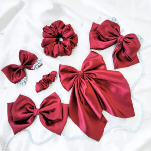 Maroon Hair Accessories Combo