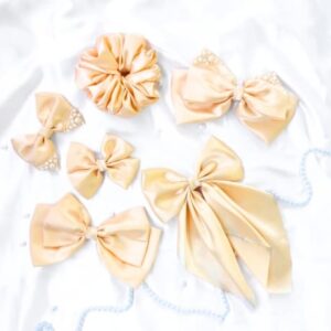 Cream Hair Accessories Combo