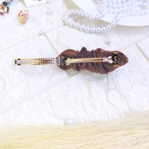 Brown French Barrette hair clip
