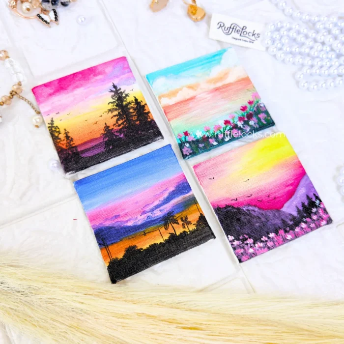 handmade fridge magnets pack of 4