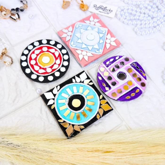 lippan art handmade fridge magnets pack of 4