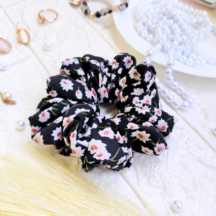 Floral Print hair scrunchies