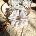 white hair scrunchies