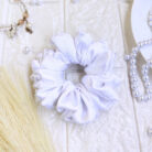 white hair scrunchies