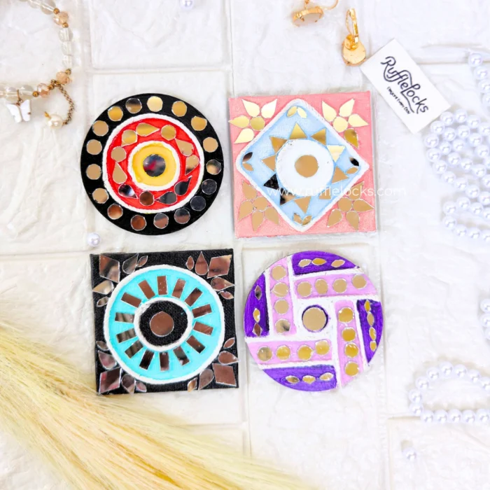 lippan art handmade fridge magnets pack of 4