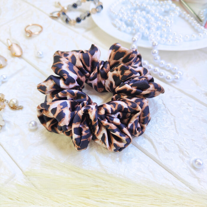 Leopard Print hair scrunchies
