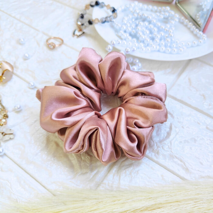 Hazelnut hair scrunchies