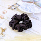 Black hair scrunchies