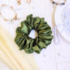 Avocado Green hair scrunchies