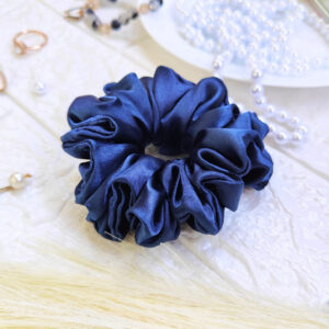 Navy Blue hair scrunchies