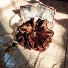 Brown hair scrunchies