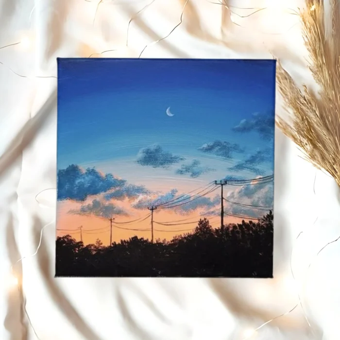 Blue Clouds fridge magnets
