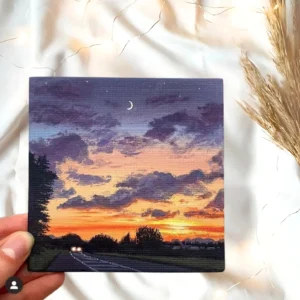 Violet clouds Fridge magnets
