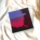 Red flowers painting Fridge Magnets