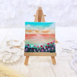 sunset hand made fridge magnets