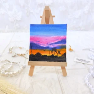 sunset hand made fridge magnets