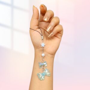 Phone charms Bow Blush Blue