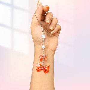 Phone charms Bow Blush Red