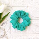 Georgette scrunchies Iris Blue