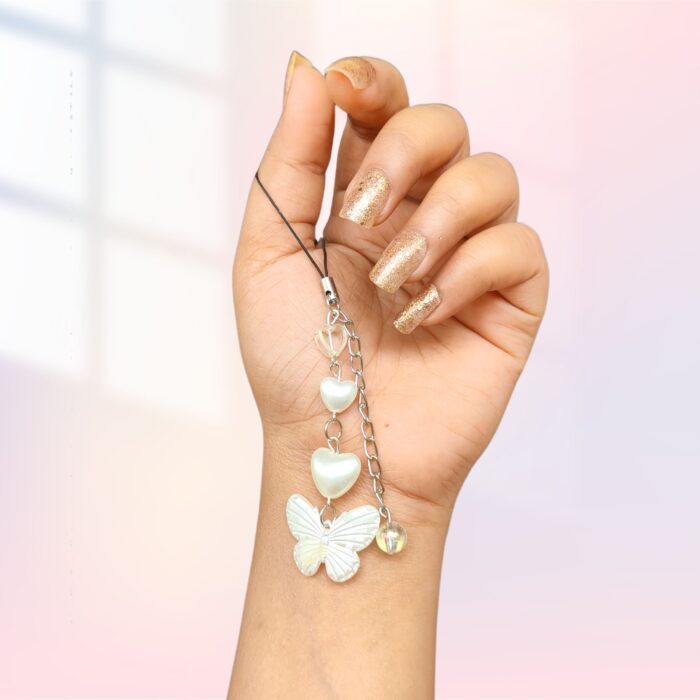 Phone charms Shiny Wings with heart