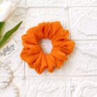 Georgette scrunchies mustard yellow