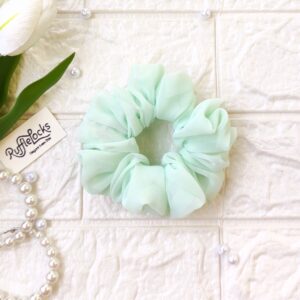 Georgette scrunchies Mint