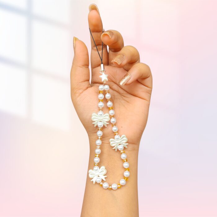 Premium Phone charms Pearl Drops Yellow