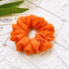 Georgette scrunchies mustard yellow
